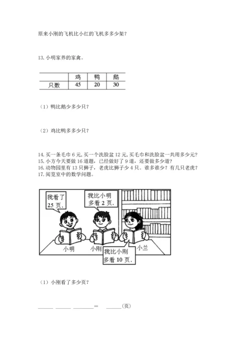 一年级下册数学解决问题100道完美版.docx