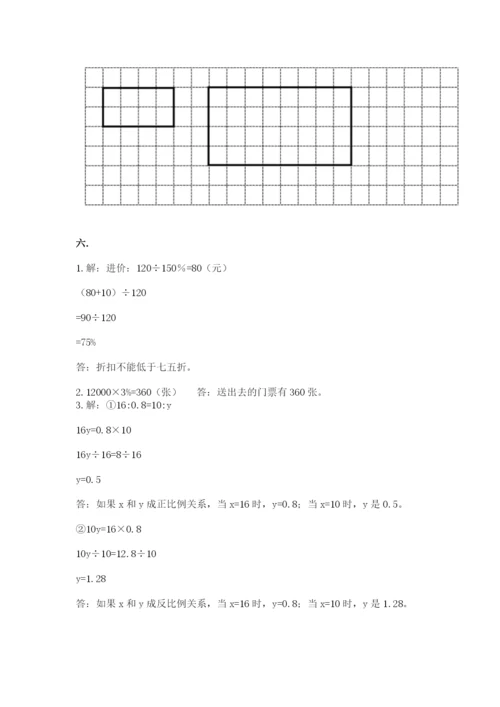 河南省平顶山市六年级下册数学期末测试卷带答案（综合题）.docx