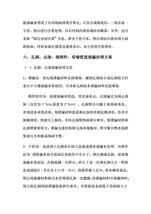 渗漏处理专项方案.docx