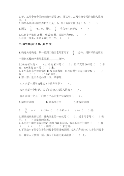 2022人教版六年级上册数学期末测试卷附答案【培优b卷】.docx