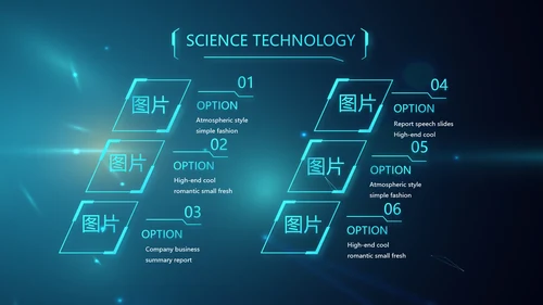 蓝色人工智能科技工作总结汇报PPT