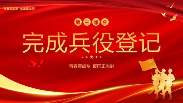 春季征兵宣传宣导PPT课件