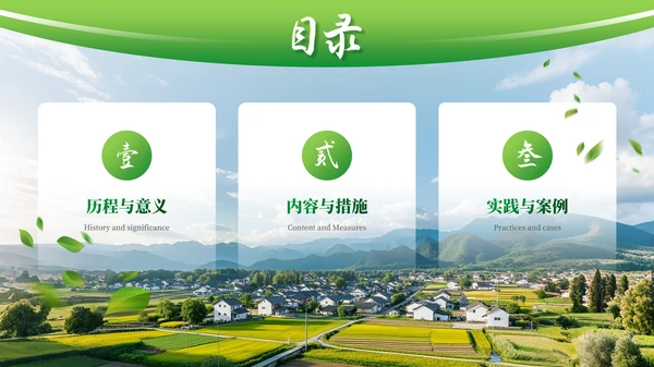 绿色商务农业项目汇报PPT模板