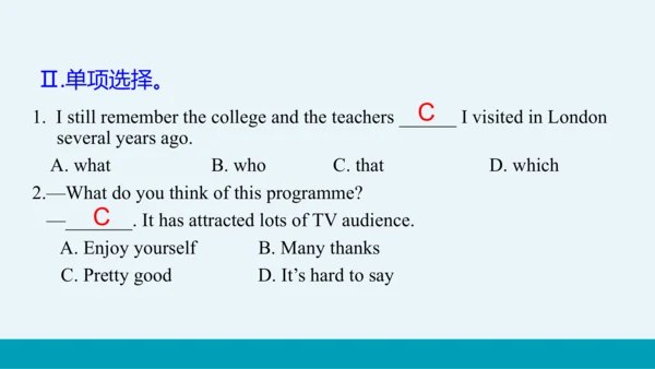 【轻松备课】外研版初中英语九年级上Module 11 Unit 3教学课件