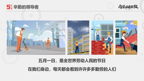 向劳动者致敬五一劳动节主题班会PPT课件