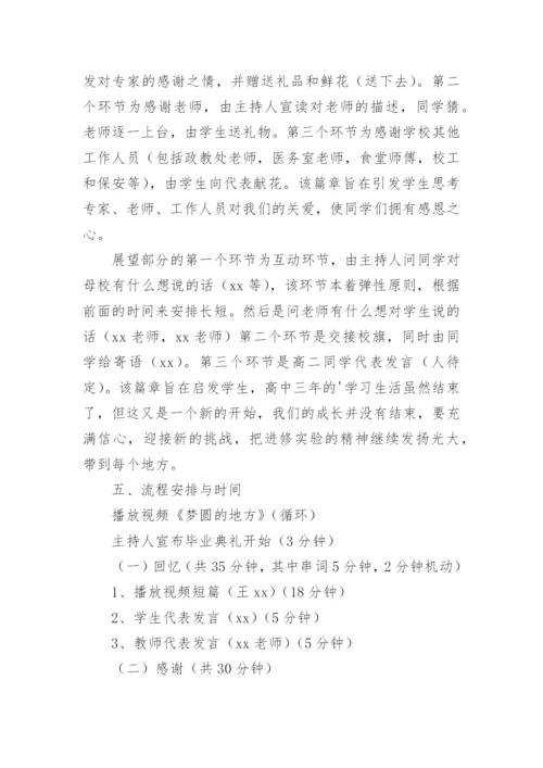 高中毕业晚会策划方案.docx