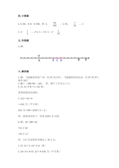 小升初六年级期末试卷（考点提分）.docx