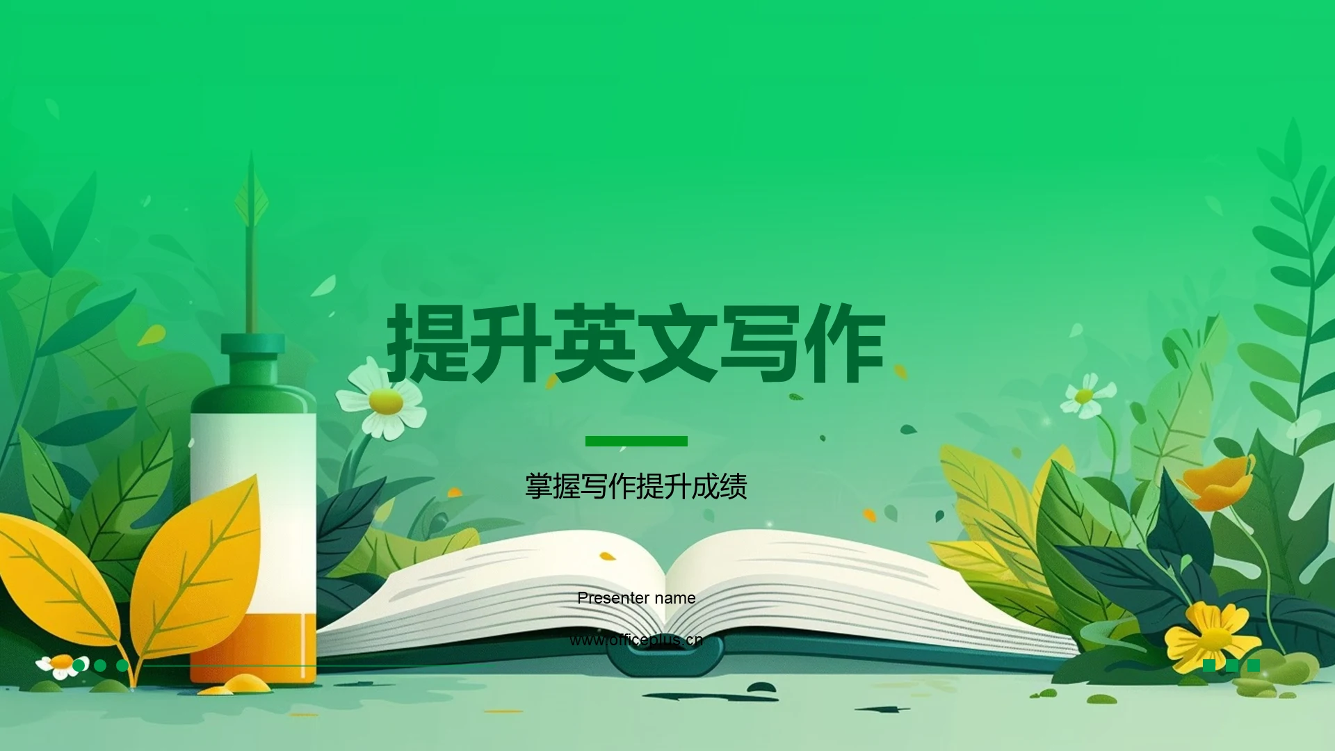提升英文写作PPT模板