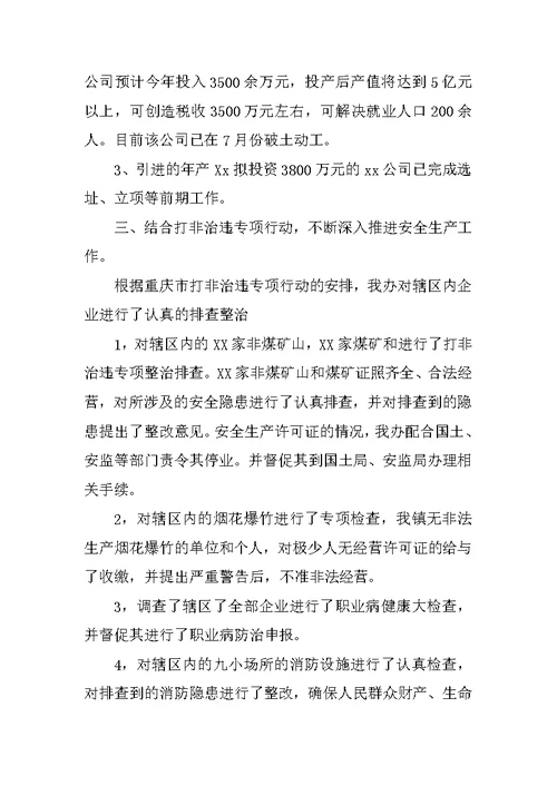 经发办主任工作总结