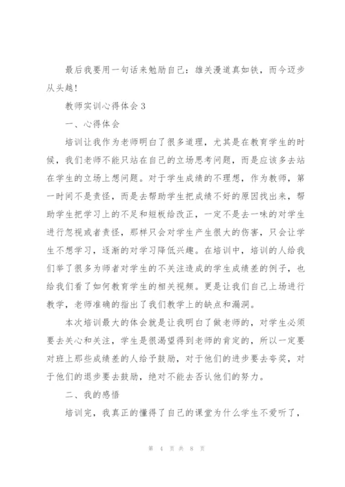 教师实训心得体会5篇.docx