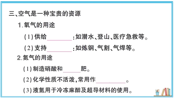 【同步默记本】人教版化学九上 第二单元 我们周围的空气（课件版）