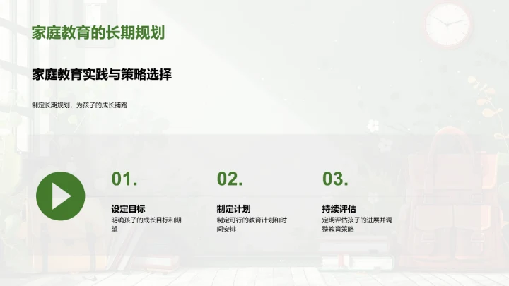 一年级学生家庭教育法PPT模板