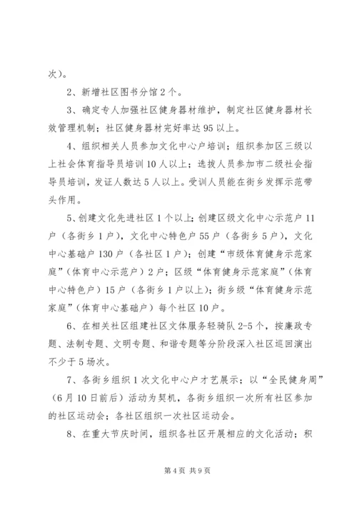 全区文化体育工作目标.docx