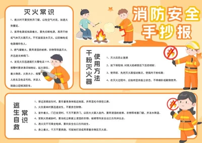 消防安全手抄报word模板
