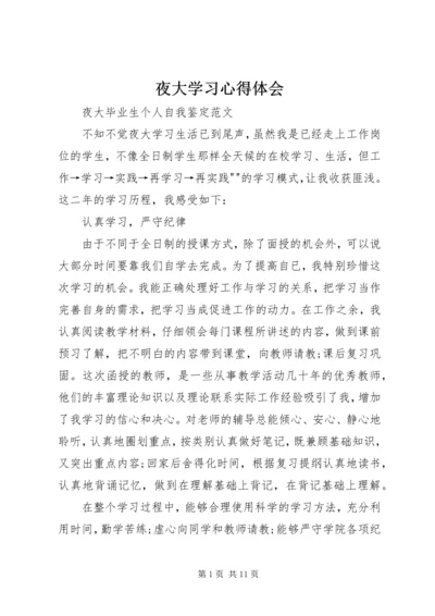 夜大学习心得体会.docx
