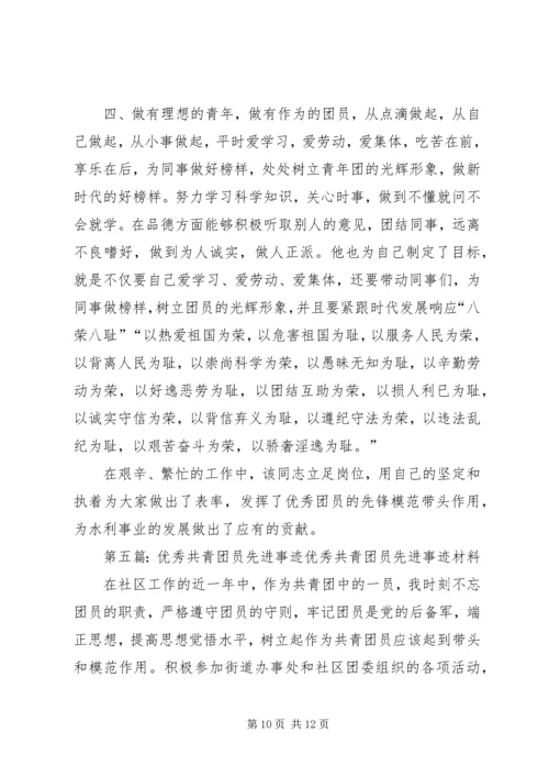 优秀共青团员先进事迹材料 (9).docx