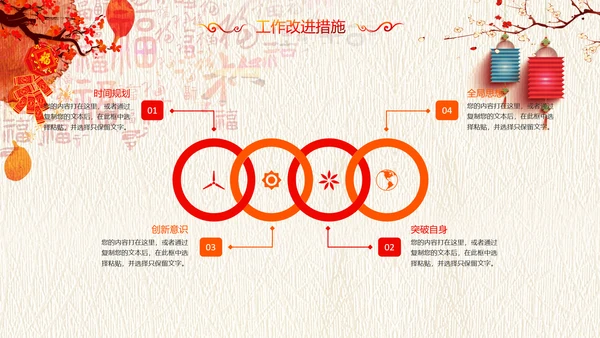 2019中国风水彩风格年会庆典颁奖盛典PPT模板