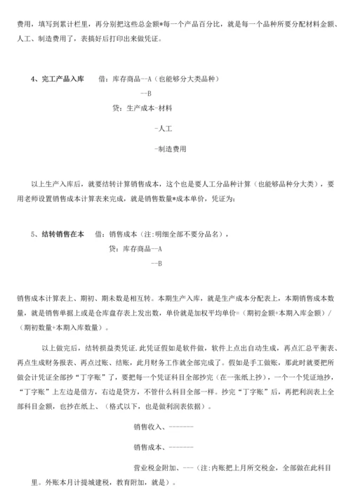 企业会计全盘账务操作综合流程.docx