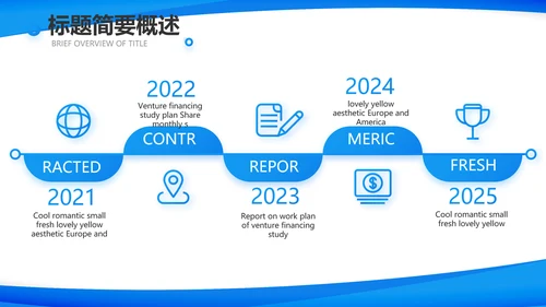 蓝色大气上半年工作汇报商务PPT