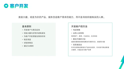 蓝色绿色实拍线条解决方案式销售PPT课件