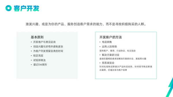 蓝色绿色实拍线条解决方案式销售PPT课件