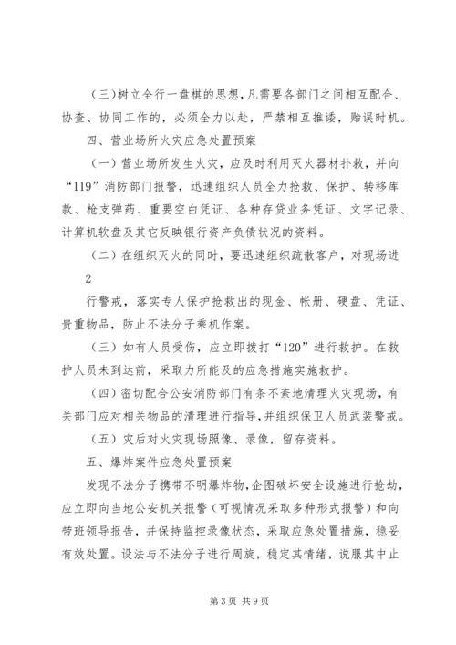 银行安全保卫应急预案.docx