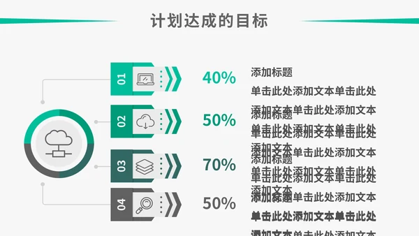 简约欧美风个人工作总结计划通用PPT模板