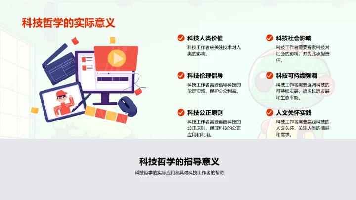 科技哲学讲座PPT模板