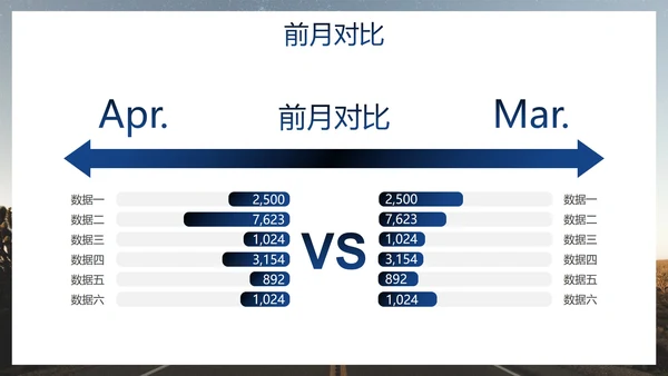实景励志标语月度工作汇报总结PPT模板