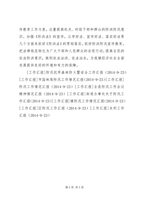 人民政府防汛工作汇报.docx