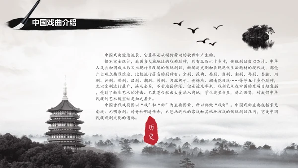 中国风戏曲名伶通用PPT模板