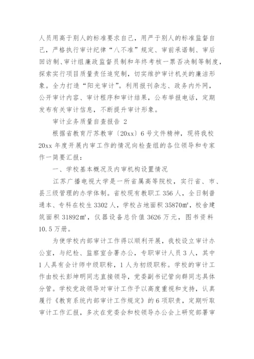 审计业务质量自查报告.docx