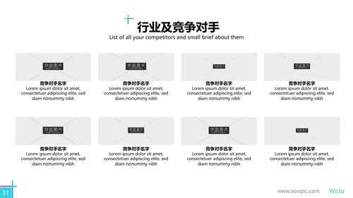 创意蓝色商业计划书公司简介商务PPT模板