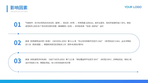 蓝色质感商务项目总结PPT模板
