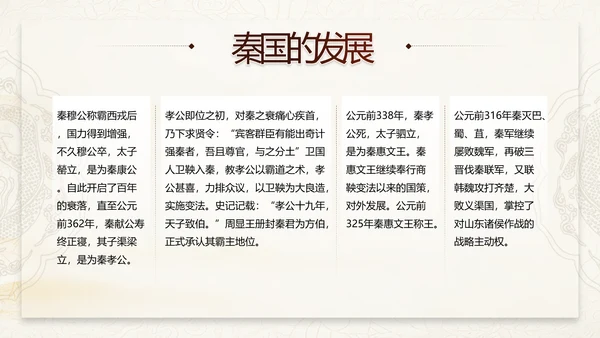 《大秦帝国》介绍兵马俑战车PPT模板