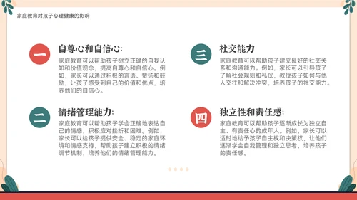 家庭教育与心理健康亲子关系PPT模板