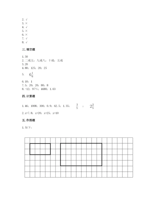 六年级下册数学期末测试卷附参考答案【综合题】.docx