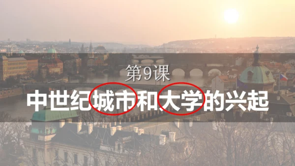 第9课 中世纪城市和大学的兴起 课件（16张PPT）