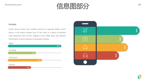 多彩简洁现代风格公司简介商务PPT模板