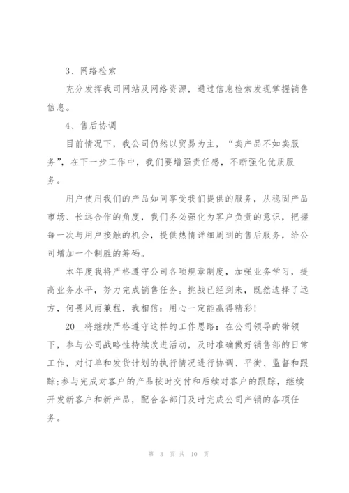 汽车销售工作计划模板.docx