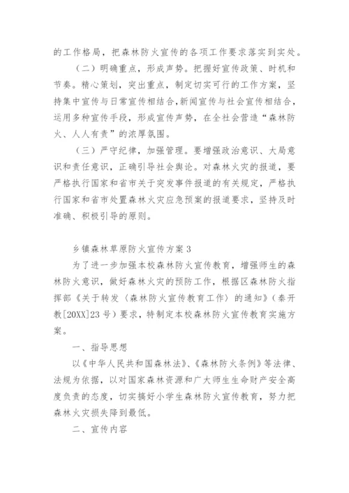 乡镇森林草原防火宣传方案.docx