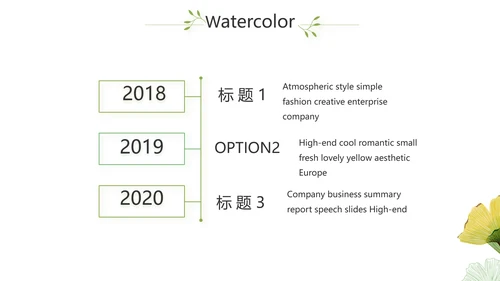 银杏叶医药工作总结汇报动态PPT