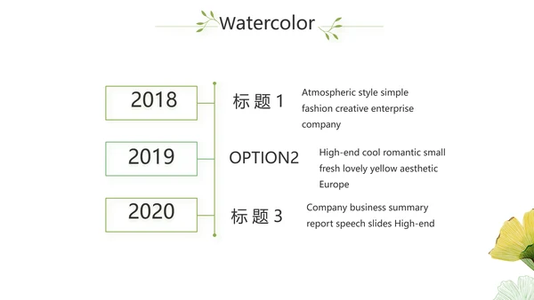 银杏叶医药工作总结汇报动态PPT