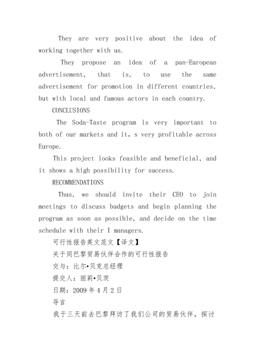 可行性分析报告英文.docx