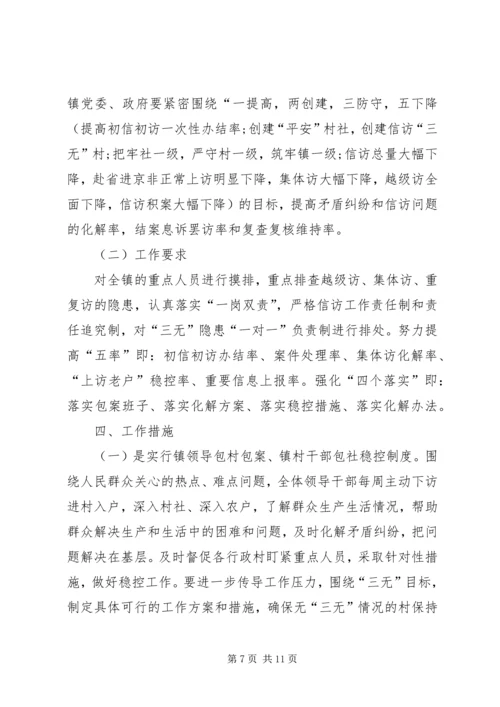 综治信访工作计划模板20XX年.docx