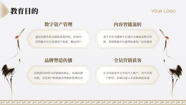 古代文学诗词赏析古风简约PPT模板