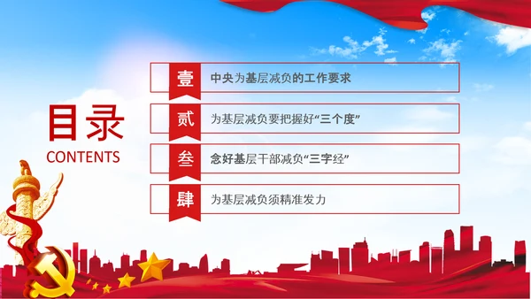 破解形式主义突出问题为基层减负PPT模板