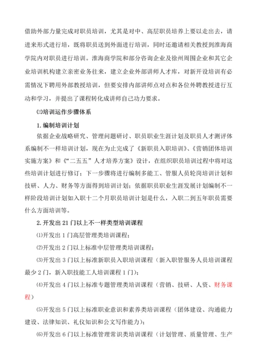 淮海商学院培训标准体系.docx