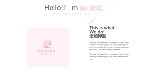 粉色公司产品介绍宣传通用PPT动态模板