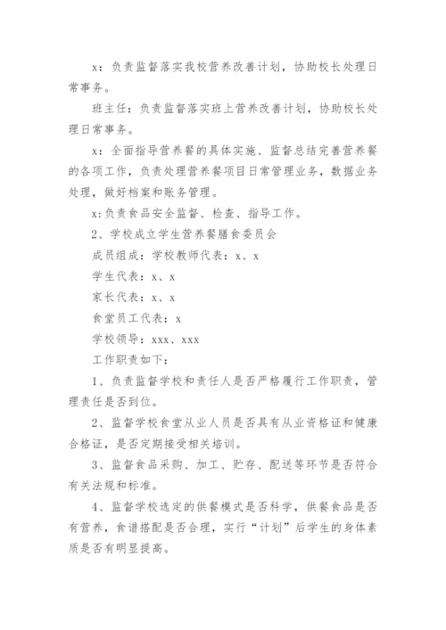 小学营养改善计划实施方案.docx